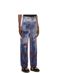 Off-White Purple Reconstructed Carpenter Jeans