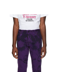 DSQUARED2 Purple Tie Dye Cool Guy Jeans