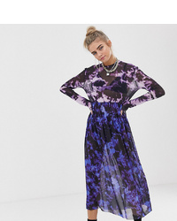 Violet Tie-Dye Midi Dress
