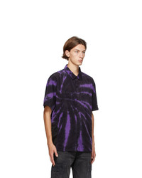 Neighborhood Purple And Black Gramicci Edition Tie Dye Short Sleeve Shirt