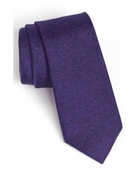 Calibrate Woven Silk Tie Purple Regular