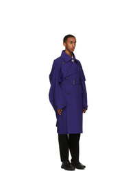 Homme Plissé Issey Miyake Purple Square Trench Coat