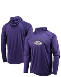 STARTE R Purple Baltimore Ravens Raglan Long Sleeve Hoodie T Shirt