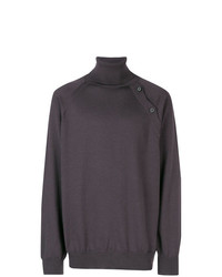 Lanvin Roll Neck Side Button Sweater