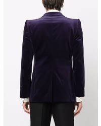 Gucci Single Breasted Velvet Blazer