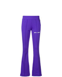 Violet Vertical Striped Sweatpants
