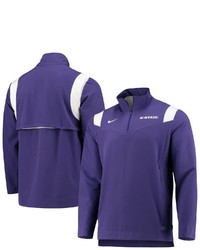 Nike Purple Kansas State Wildcats 2021 Team Coach Quarter Zip Jacket At Nordstrom