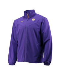 Nike Purple Lsu Tigers 2021 Sideline Full Zip Jacket