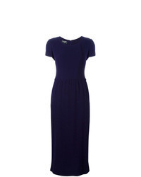 Violet Wool Midi Dress