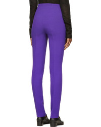 CNC Costume National Costume National Purple High Waisted Wool Trousers