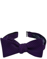 Violet Woven Silk Bow-tie