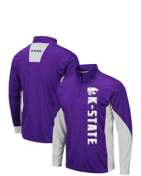 Colosseum Purple Kansas State Wildcats Bart Windshirt Quarter Zip Pullover Jacket