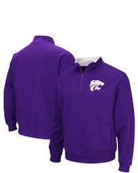 Colosseum Purple Kansas State Wildcats Tortugas Logo Quarter Zip Jacket