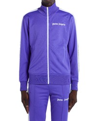 Palm Angels Classic Logo Track Jacket In Purple White At Nordstrom