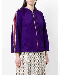 Gucci Crystal Embellished Jersey Hoodie