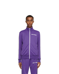 Palm Angels Purple And White Classic Track Jacket