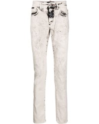 Philipp Plein Acid Wash Slim Fit Jeans