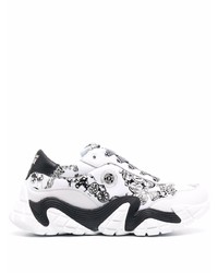 VERSACE JEANS COUTURE Baroque Pattern Print Low Top Sneakers