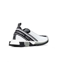 Dolce & Gabbana Black And White Neoprene Sneakers