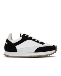 Spalwart Black And White Tempo Low Sneakers