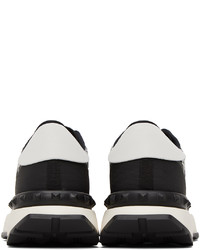 Valentino Garavani Black White Netrunner Sneakers
