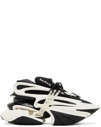 Balmain Black White Unicorn Low Top Sneakers