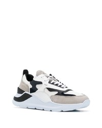 D.A.T.E Contrast Panel Low Top Sneakers