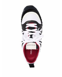 Emporio Armani Contrast Panel Low Top Sneakers