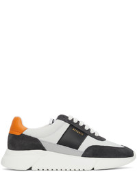 Axel Arigato Grey Orange Genesis Vintage Runner Sneakers