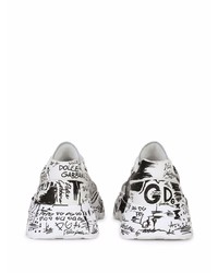 Dolce & Gabbana Hand Painted Graffiti Daymaster Sneakers
