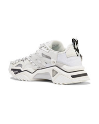 Calvin Klein 205W39nyc Leather Suede And Mesh Sneakers