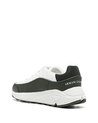 Armani Exchange Leather Two Tone Sneakers