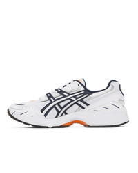 Asics Navy And White Gel 1090 Sneakers