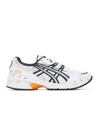 Asics Navy And White Gel 1090 Sneakers