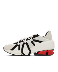 Y-3 Off White And Black Sukui Iii Sneakers