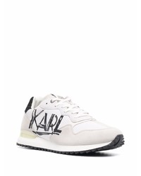 Karl Lagerfeld Panelled Logo Print Sneakers