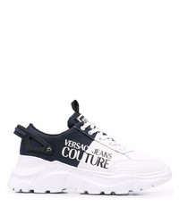 VERSACE JEANS COUTURE Panelled Logo Print Sneakers