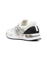 White Premiata Panelled Sneakers
