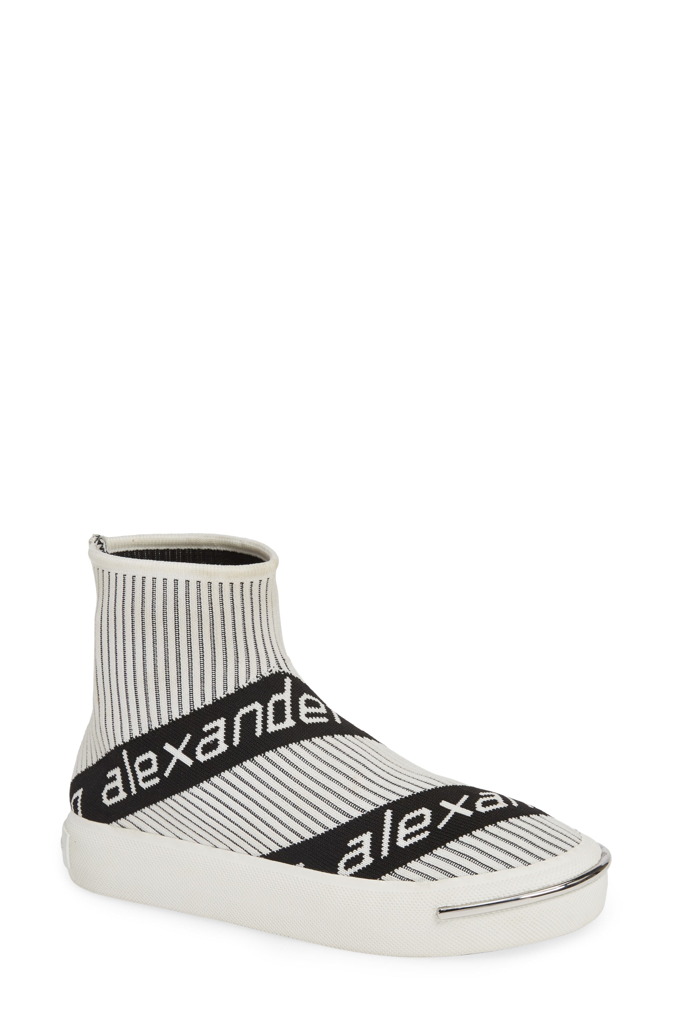 Alexander Wang Pia Logo Sock Sneaker 
