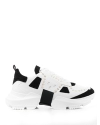 Les Hommes Two Tone Panel Detail Sneakers