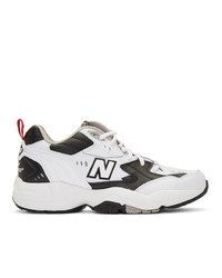 New Balance White And Black 608 Sneakers