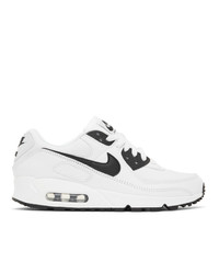 Nike White And Black Air Max 90 Sneakers