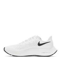 Nike White And Black Air Zoom Pegasus 37 Sneakers