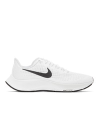 Nike White And Black Air Zoom Pegasus 37 Sneakers