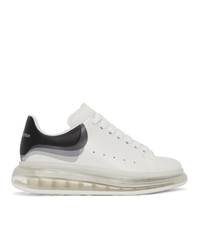 Alexander McQueen White And Black Clear Sole Oversized Sneakers