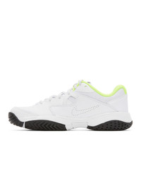 Nike White And Black Court Lite 2 Sneakers