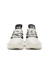Y-3 White And Black Kaiwa Sneakers