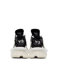 Y-3 White And Black Kaiwa Sneakers