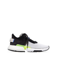 adidas White And Black Pod S31 Mesh Sneakers