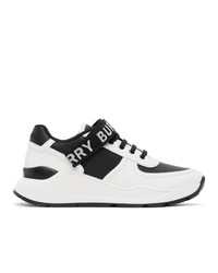 Burberry White And Black Ronnie Sneakers